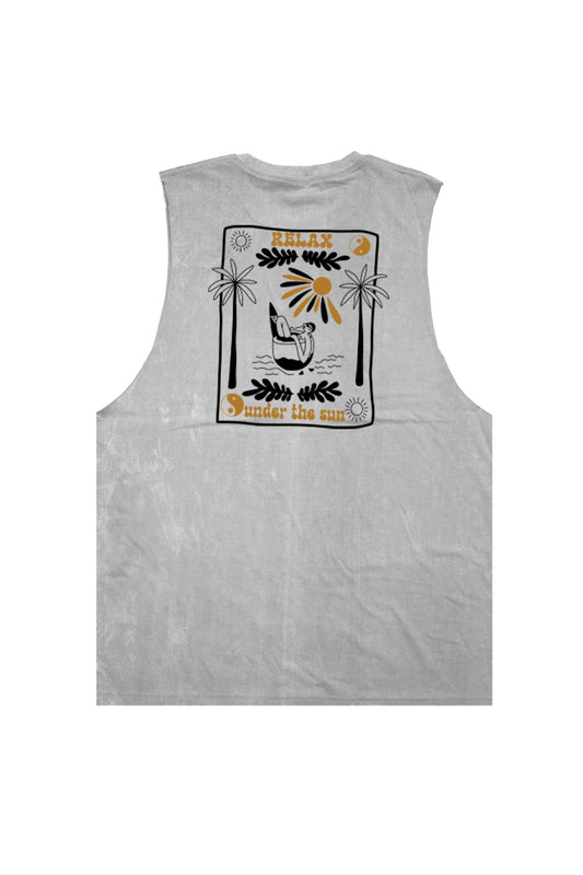 Tank Top Sleeveless Cotton Printed Design