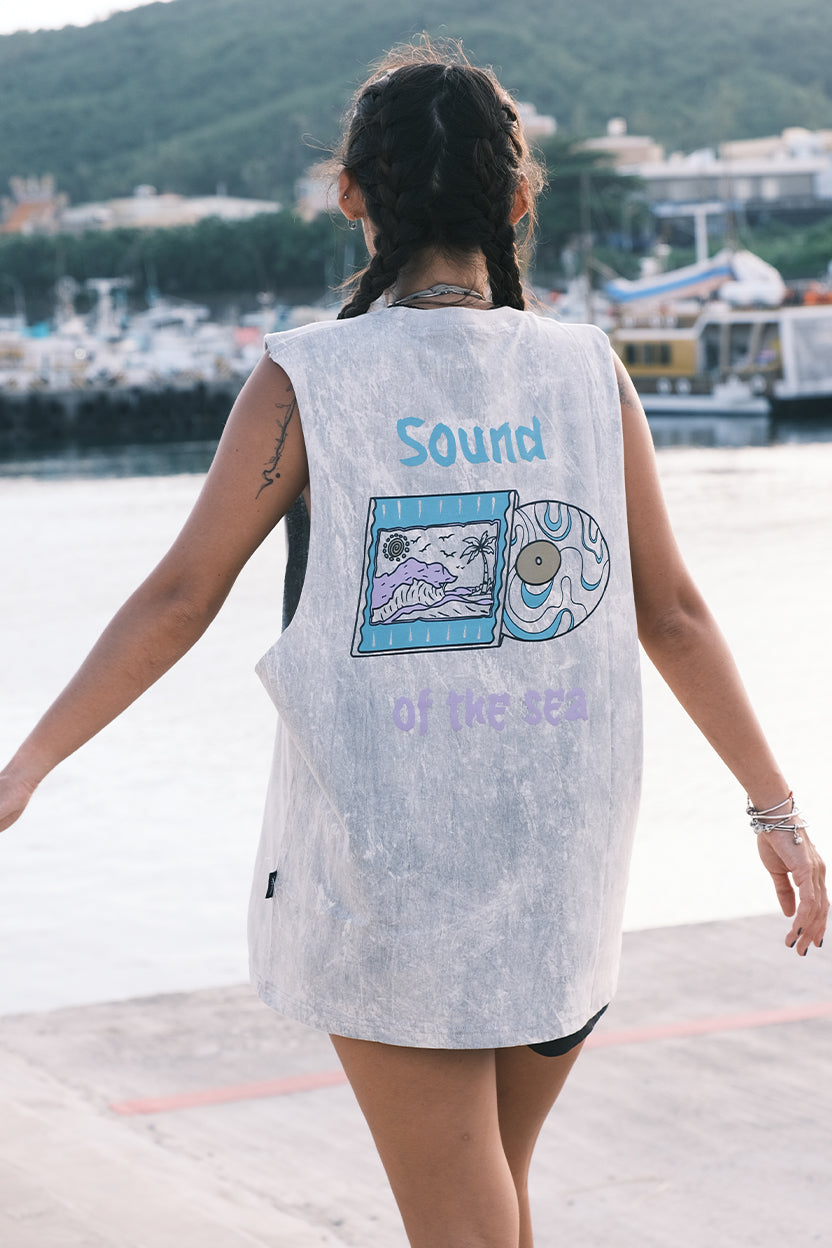 Tank Top Sleeveless Cotton Printed Design