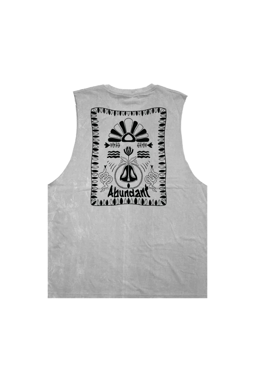 Tank Top Sleeveless Cotton Printed Design