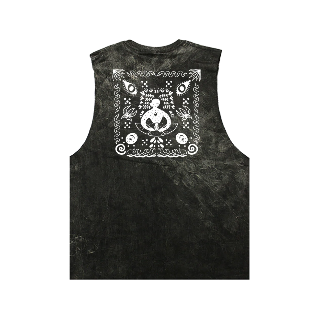 Tank Top Sleeveless Cotton Printed Design