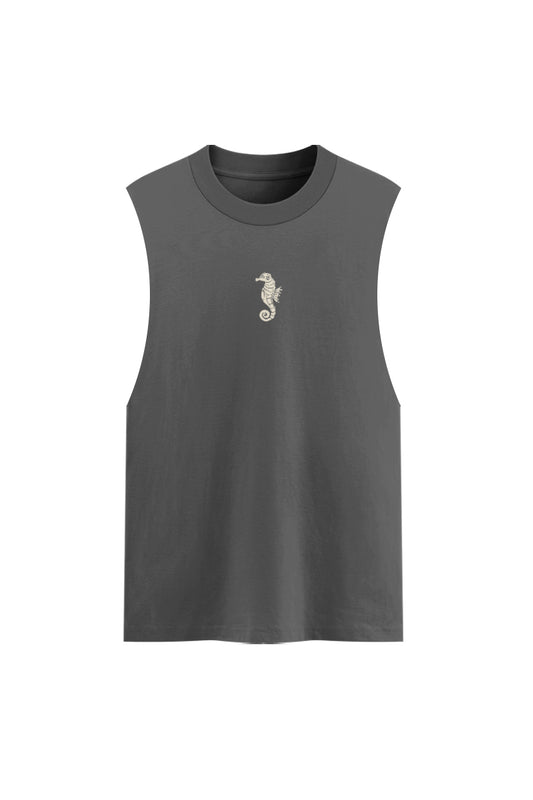 Tank Top Sleeveless Cotton Printed Design