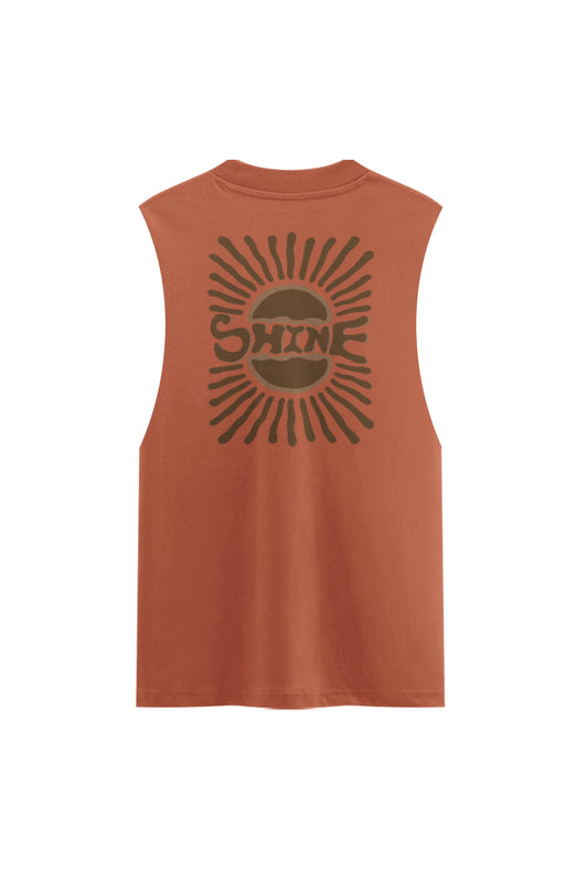 Tank Top Sleeveless Cotton Printed Design