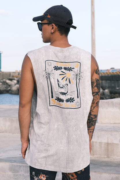 Tank Top Sleeveless Cotton Printed Design