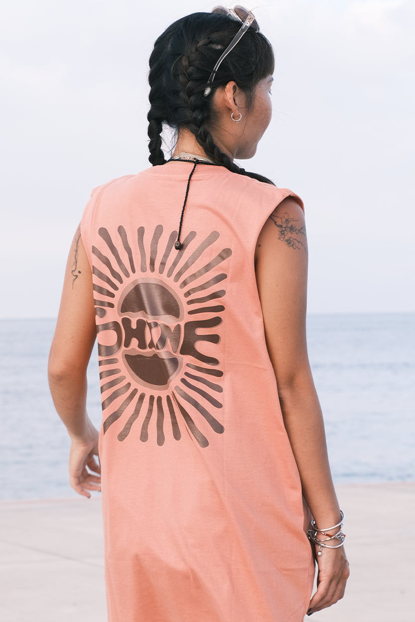 Tank Top Sleeveless Cotton Printed Design