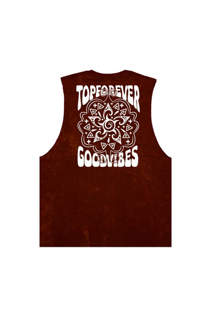  Tank Top Sleeveless Cotton Printed Design