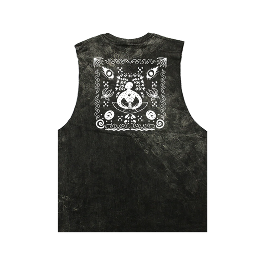  Tank Top Sleeveless Cotton Printed Design