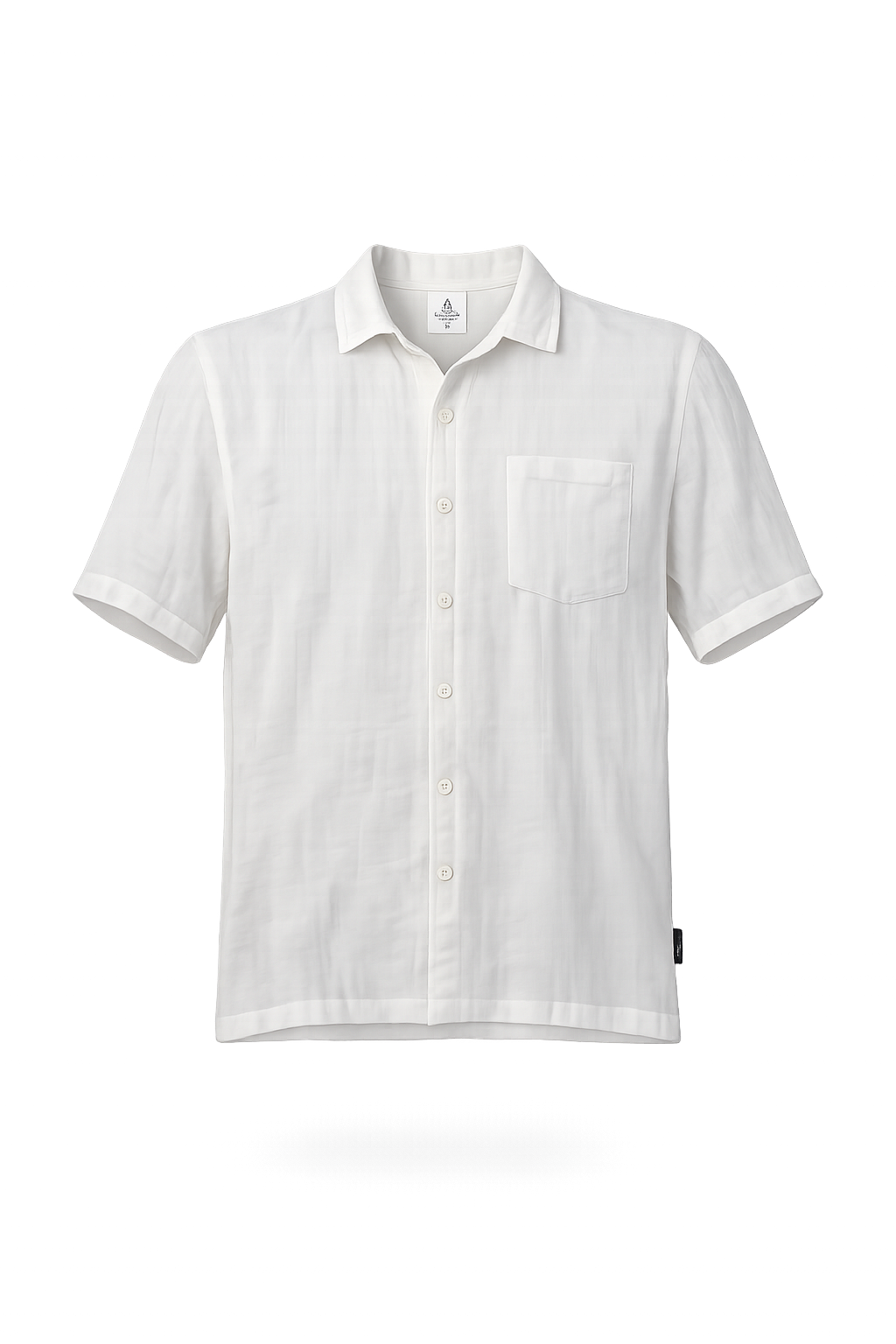 Hawaiian shirt, short-sleeved, muslin fabric