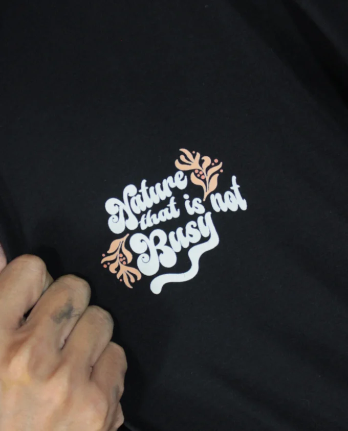 T Shirt Mens Oversize Cotton Natrue Busy - Image 3