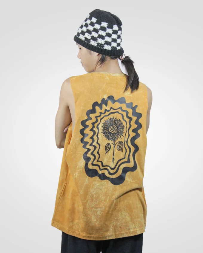 Tank Top Men's Bleached Flowever - Image 2