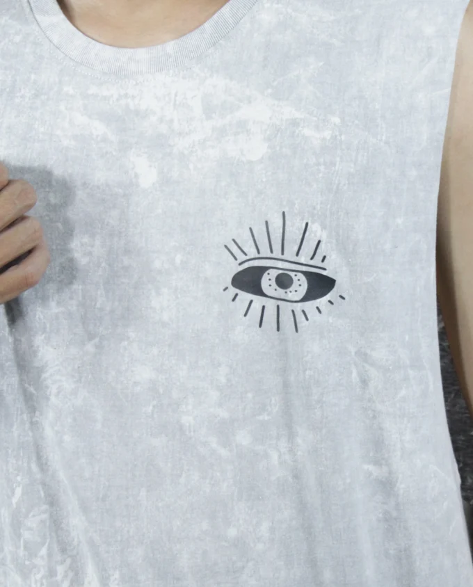 Tank Top Men's Bleached Nature Weather - Image 3