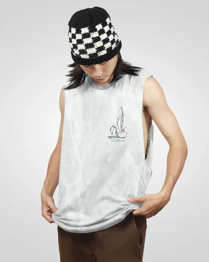Tank Top Men's Bleached Blue Beach