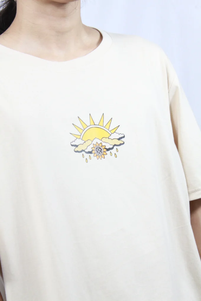 T shirt Mens Oversize Cotton The world is beautiful - Image 3