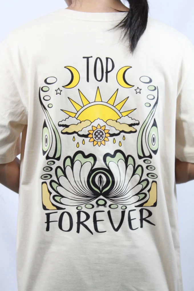 T shirt Mens Oversize Cotton The world is beautiful - Image 4