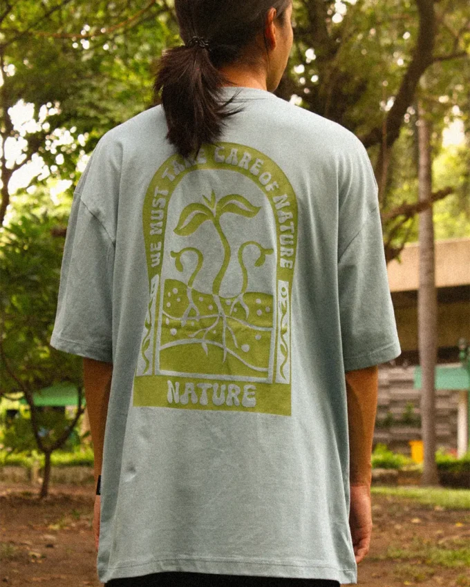The Beginning of Nature Oversize Grey Cotton - Image 2