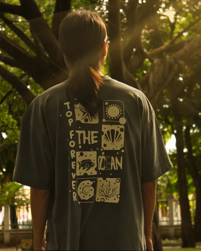 The Ocean Oversize Green Cotton - Image 2
