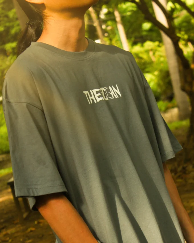T Shirt Mens Oversize Cotton The Ocean