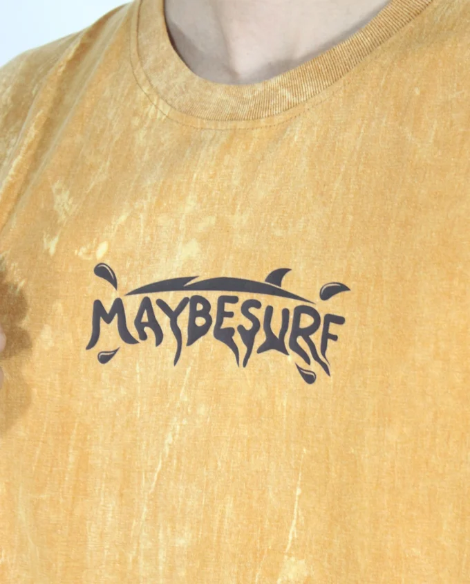 Maybe Sure Tank Top Yellow Acid Wash - Image 3