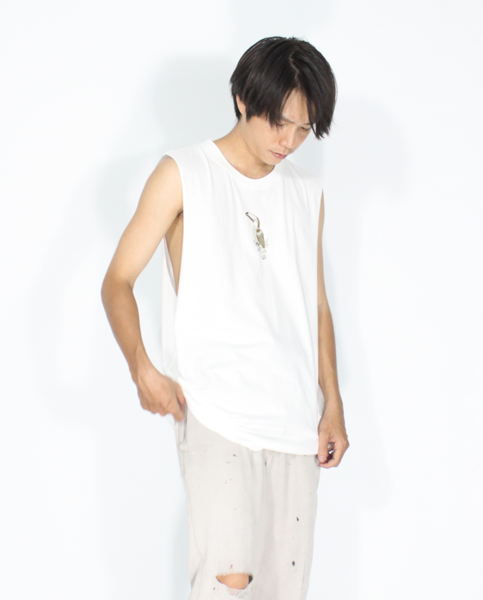 Respect x Protect Tank Top White Cotton - Image 3