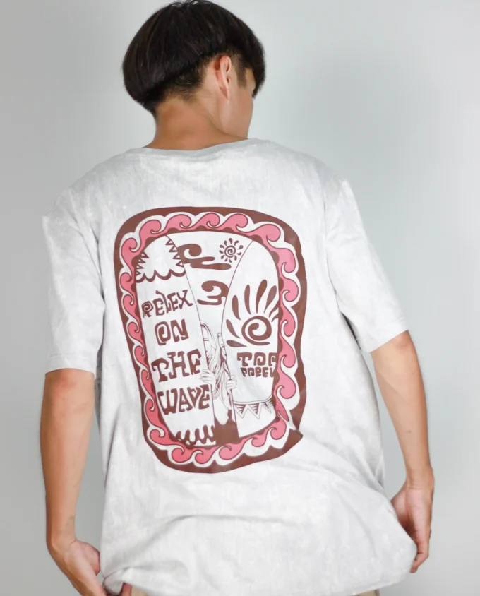 Free Tide T Shirt Grey Acid Wash - Image 4
