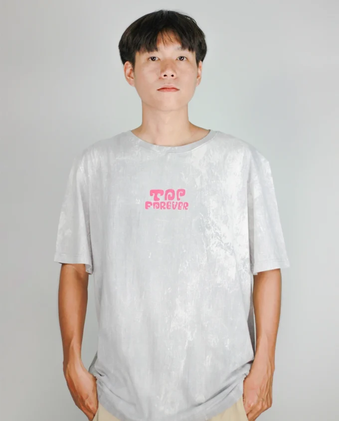 Free Tide T Shirt Grey Acid Wash - Image 2