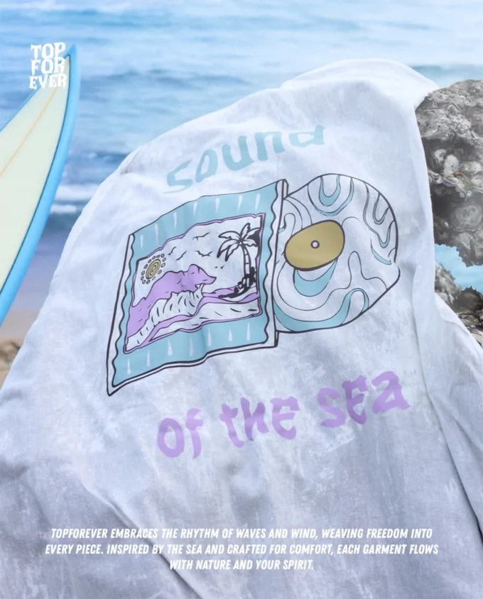 Sea Breeze Series Tank Top Grey Acid Wash