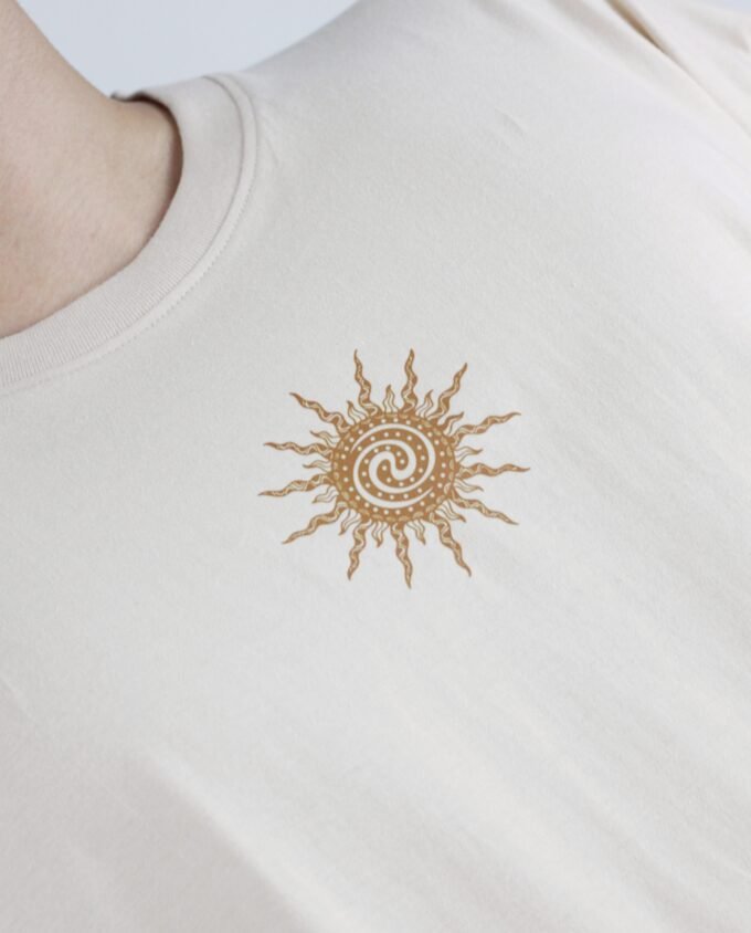 Paradise for life T Shirt Oversize Cream Cotton