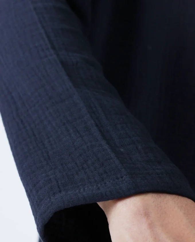 Men's Chinese Collar Shirt | Base Color Salu Cloth - Image 5