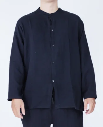 Men's Chinese Collar Shirt | Base Color Salu Cloth