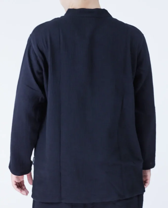 Men's Chinese Collar Shirt | Base Color Salu Cloth - Image 2