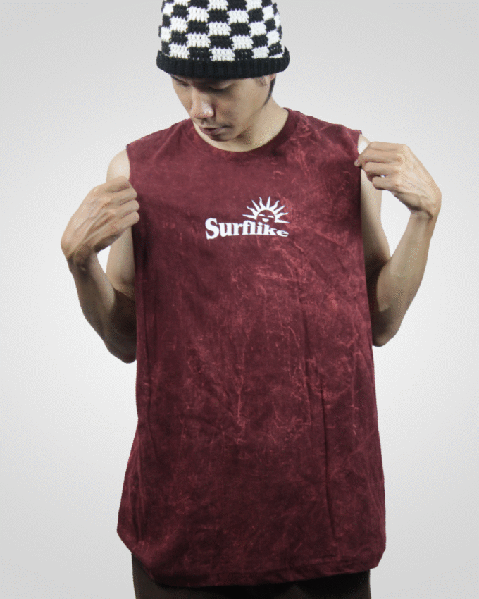 Surf Like — Men's Sleeveless Tank Top Acid Wash