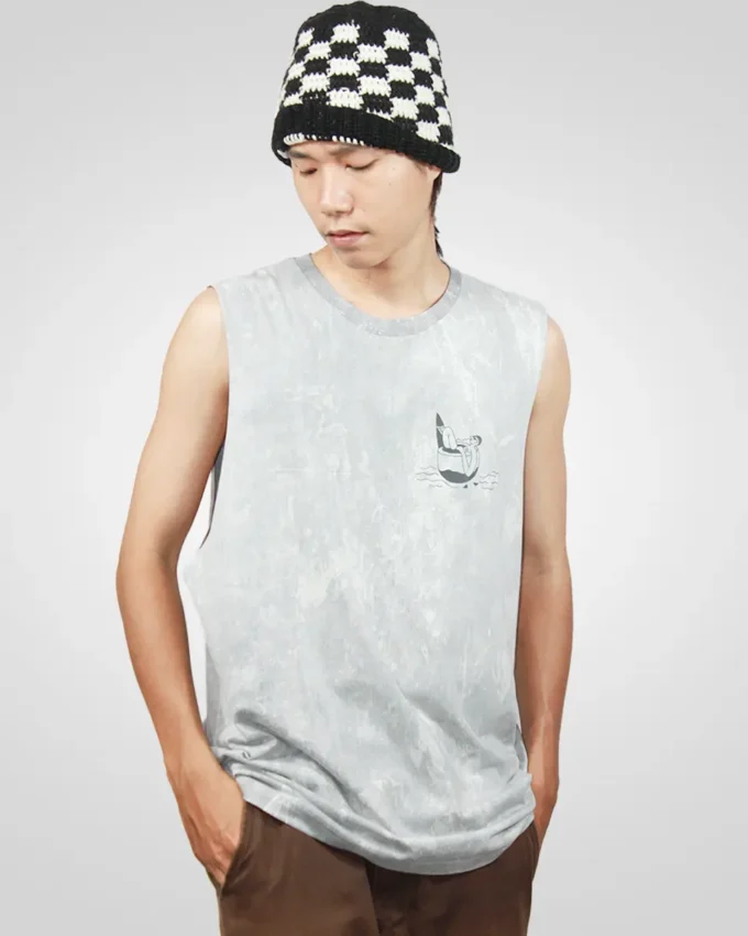 Relax sun — Men's Sleeveless Tank Top Acid Wash
