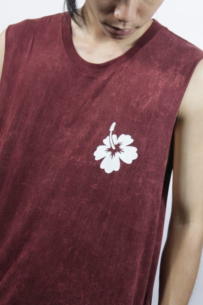 Surf Every Day — Men's Sleeveless Tank Top Acid Wash - Image 3