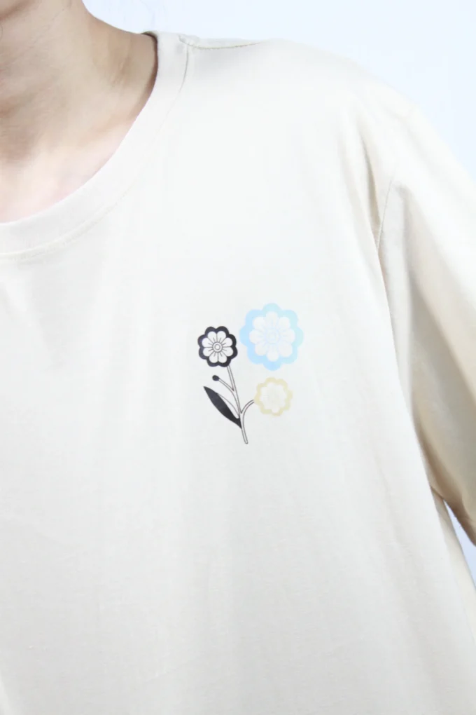 Flowers Only Beautiful — Men's Oversized Long Sleeve T-Shirt - Image 3