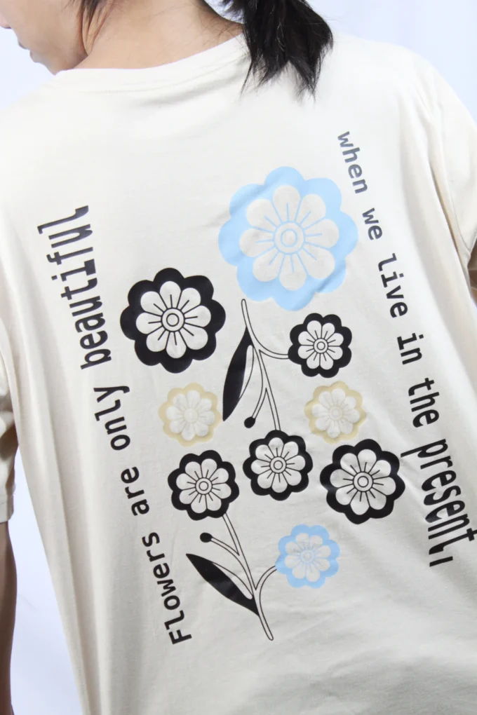 Flowers Only Beautiful — Men's Oversized Long Sleeve T-Shirt - Image 4