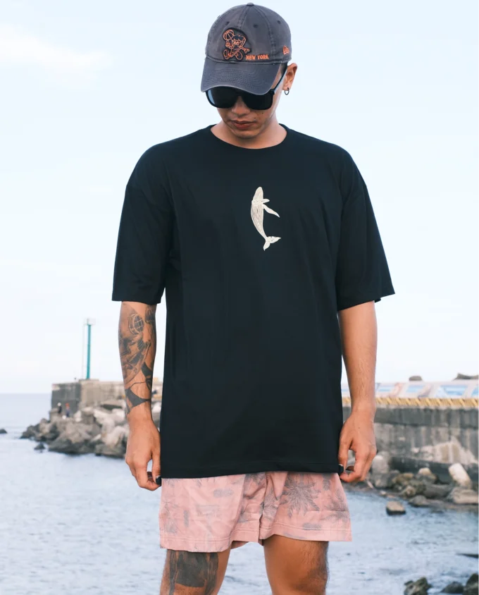 Beachwear Set — Men's Oversized T-Shirt and Swimming Short Graphic