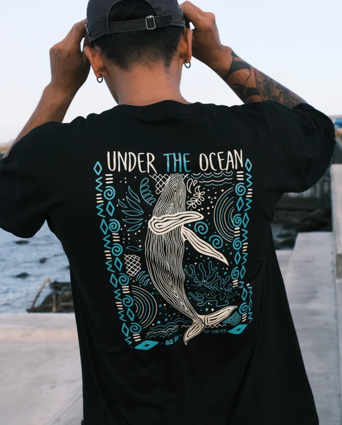 Beachwear Set — Men's Oversized T-Shirt and Swimming Short Graphic - Image 4