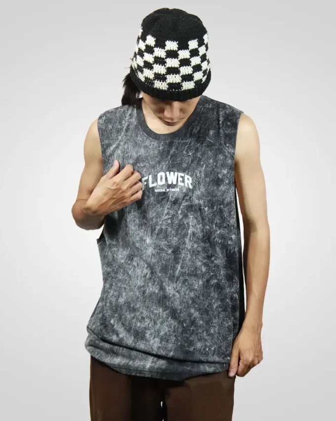 Flower Wear — Men's Sleeveless Tank Top Acid Wash