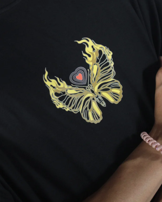 Love Spread — Men’s Black Oversized Long Sleeve T-Shirt - Image 3