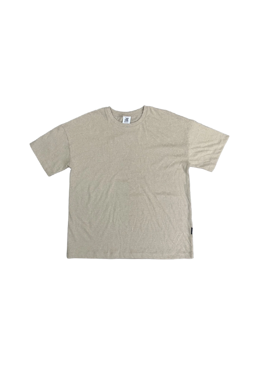 T-SHIRT SLAB COTTON LINEN