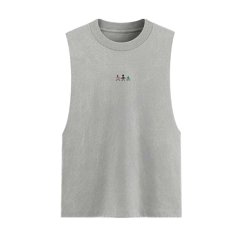 Cosmic Surf Unisex Acid Wash Graphic Tank Top