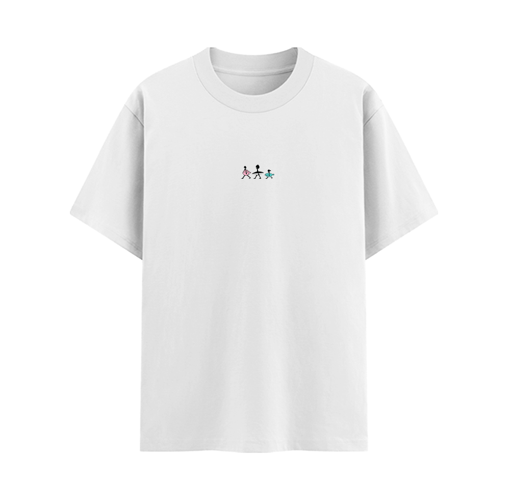 Cosmic Surf Unisex Cotton Graphic T-Shirt Front