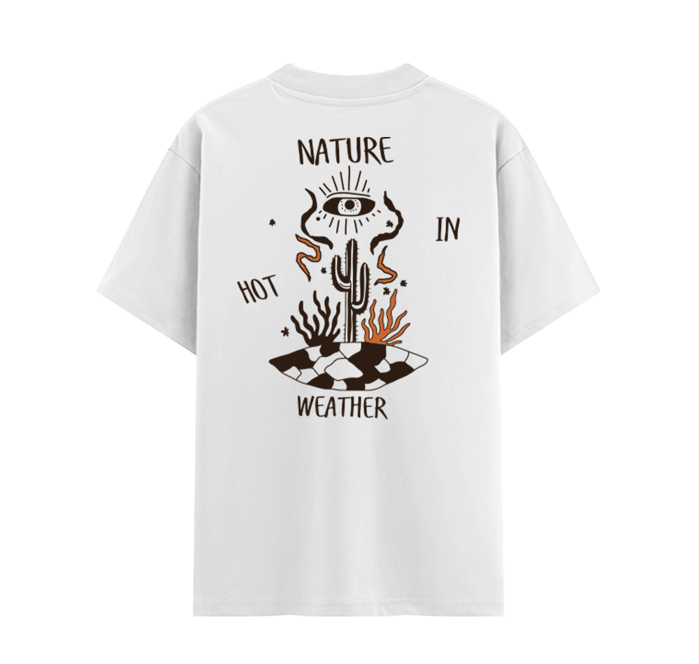 Desert Vision Unisex Cotton Graphic T-Shirt Back