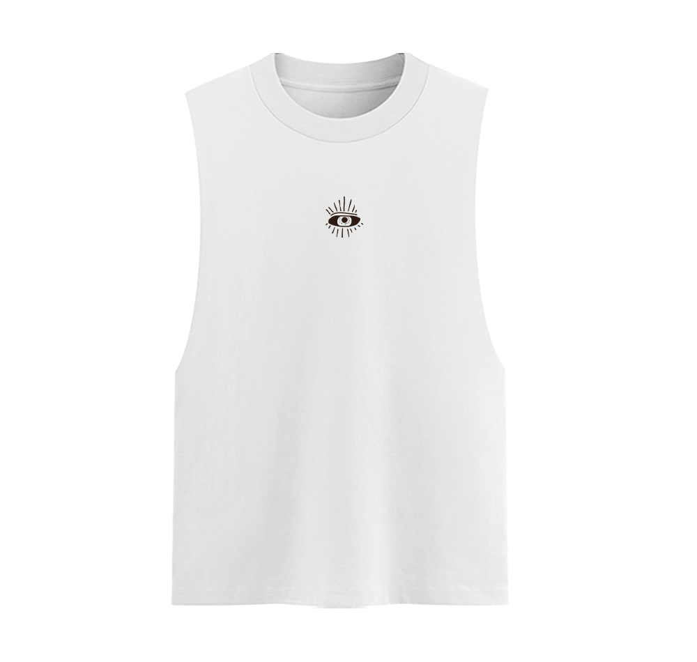 Desert Vision Unisex Cotton Graphic Tank Top Front
