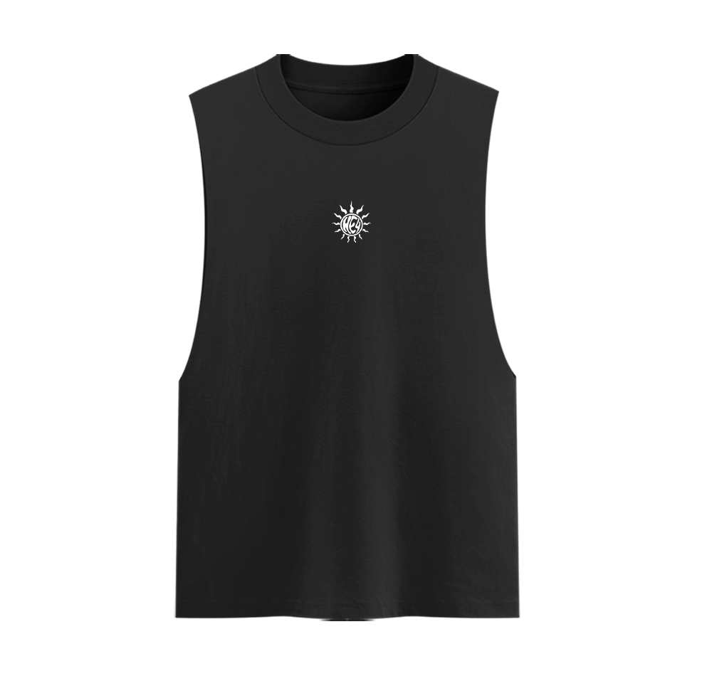 Ocean Friends Unisex Cotton Graphic Tank Top Front
