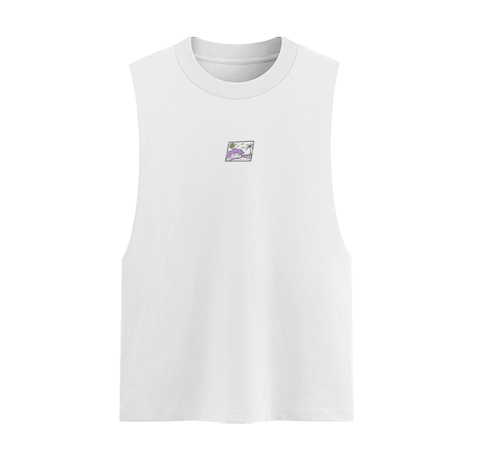 Sound of Sea Unisex Cotton Graphic Tank Top Front