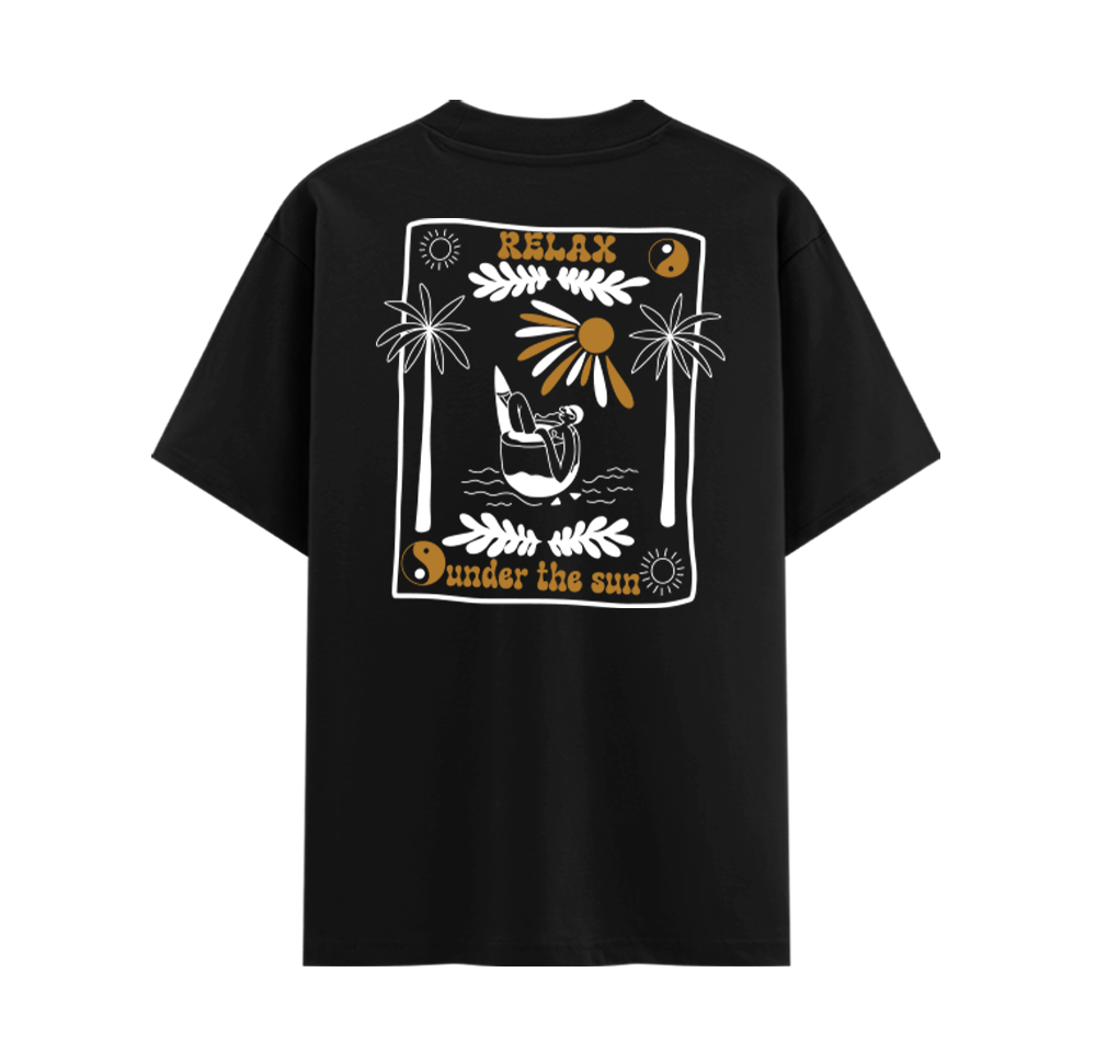Under Sun Unisex Cotton Graphic T-Shirt Back