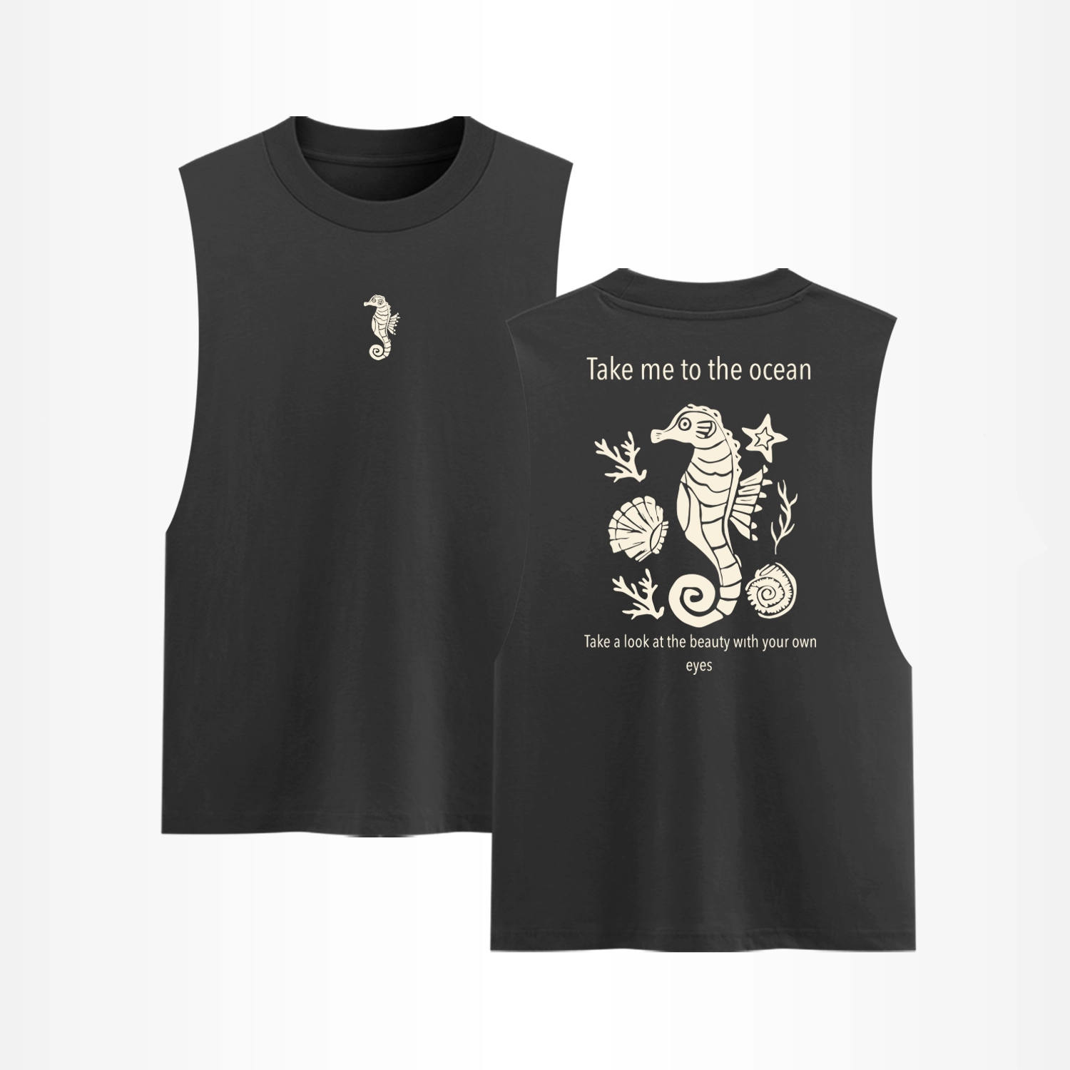 Take Me Ocean Unisex Cotton Graphic T-Shirt
