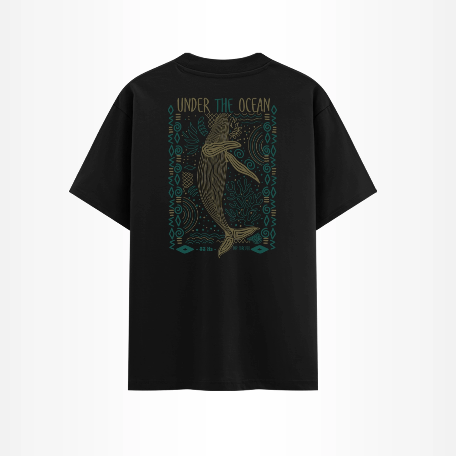 Under Ocean Unisex Cotton Graphic T-Shirt - Image 3