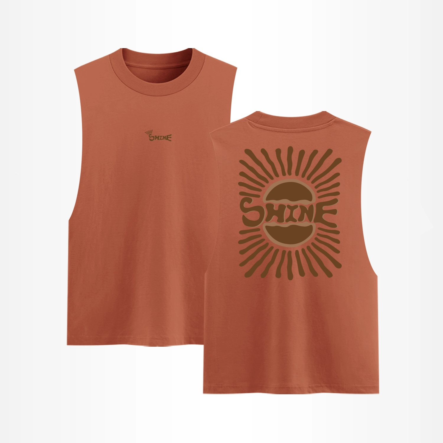 Sunshine Unisex Cotton Graphic Tank Top