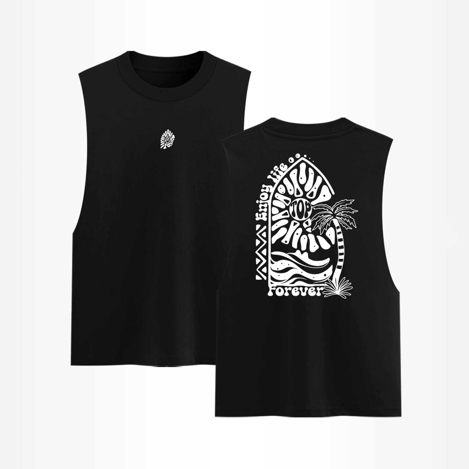 Endless Summer Unisex Cotton Graphic Tank Top